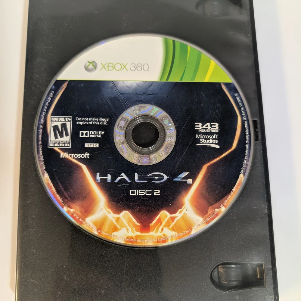 Microsoft Halo 4 Disc 2 for Xbox 360 - Black and Green